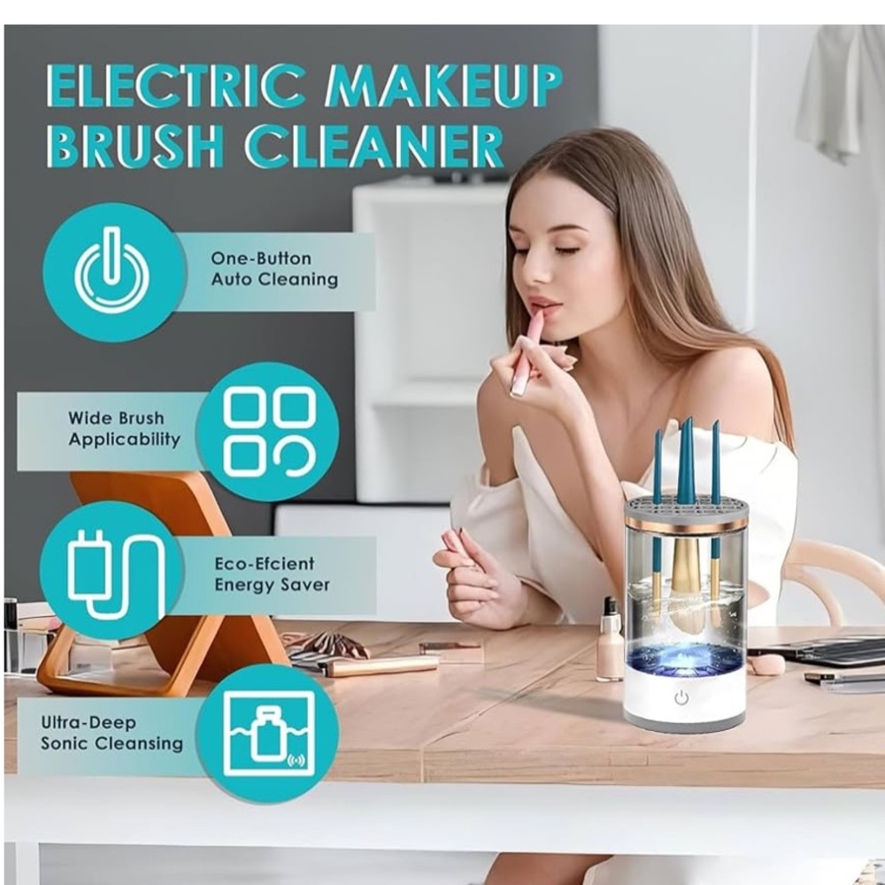 Electric Makeup Brush Cleaner with USB